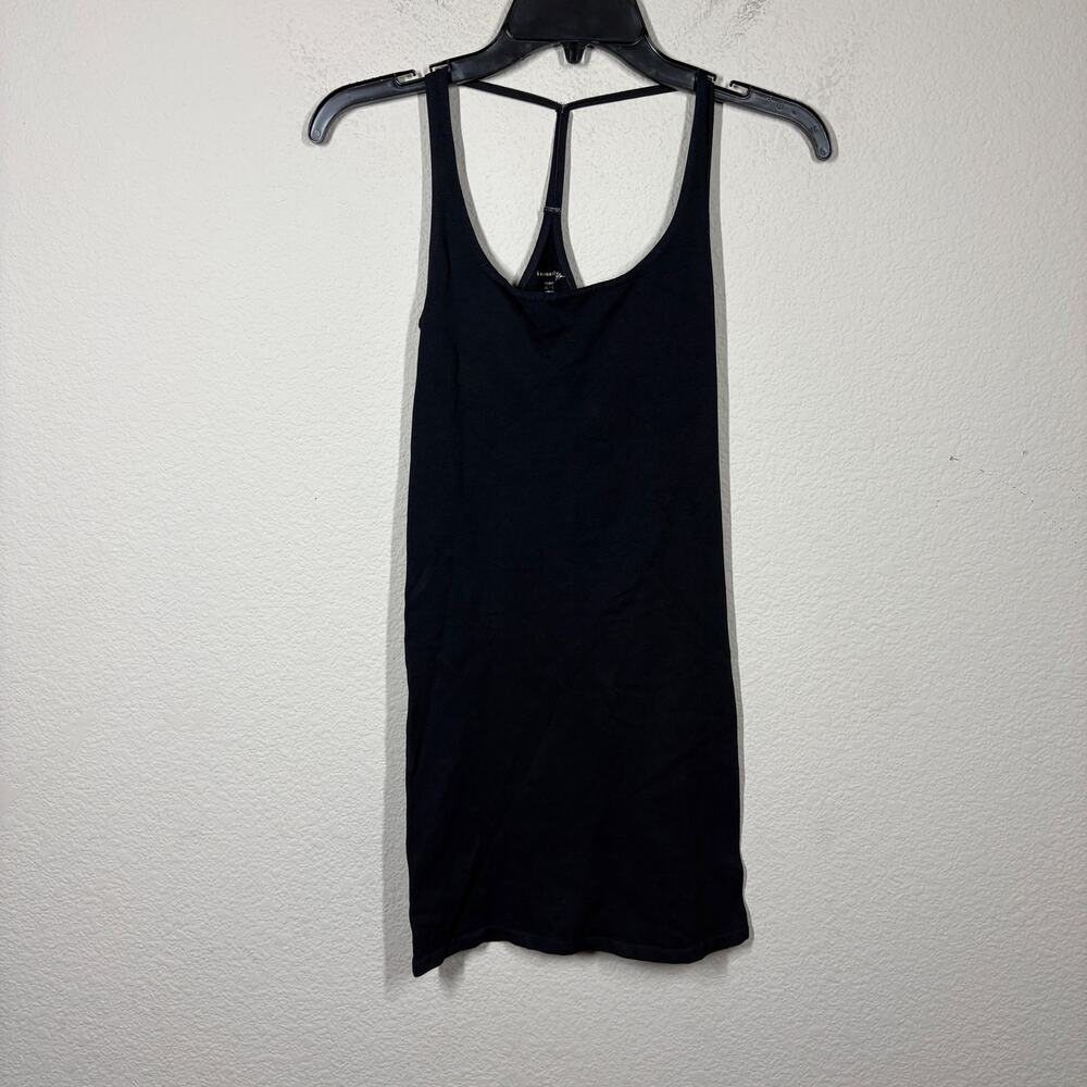 Intimately Free People M/L Seamless Longline Tank Black Racer Back Sleeveless